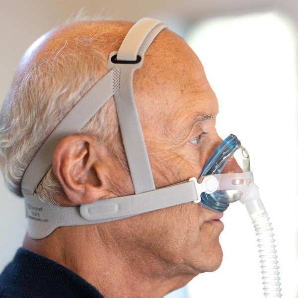Man Wearing iQ2 CPAP Mask